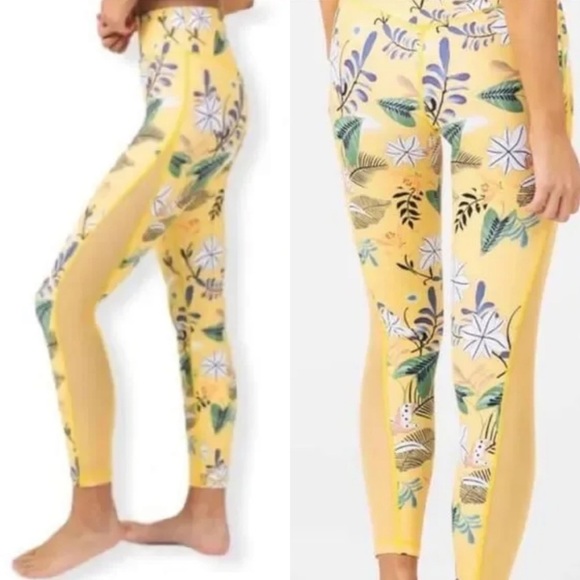 ZYIA Active Light N Tight Floral Hi Rise Leggings Limited Edition - Picture 2 of 9